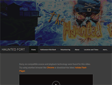 Tablet Screenshot of hauntedfort.com